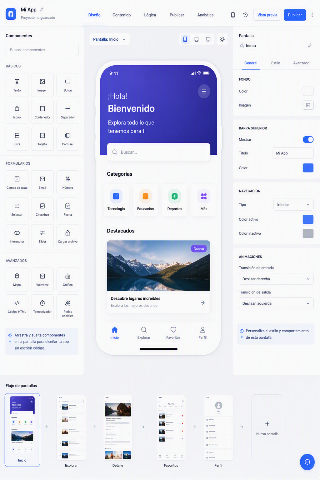 Como crear una APP movil basica sin codigo